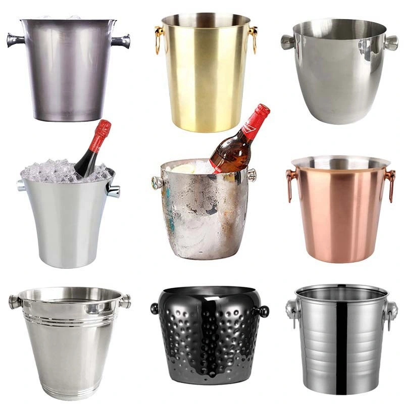 Customized Color Stainless Steel Beer Bottle Ice Bucket