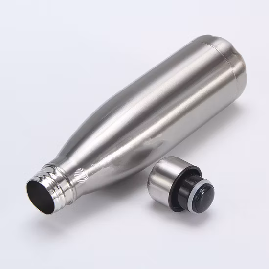 Bouteille d'eau isolée en acier inoxydable, flacon sous vide à Double paroi de 350/500/750ml